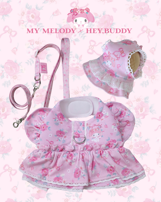 <予約>【MY MELODY】flower lace bonnet