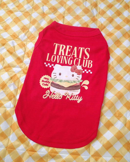 <予約>【HELLO KITTY】おやつ大好きくらぶ。Tシャツ