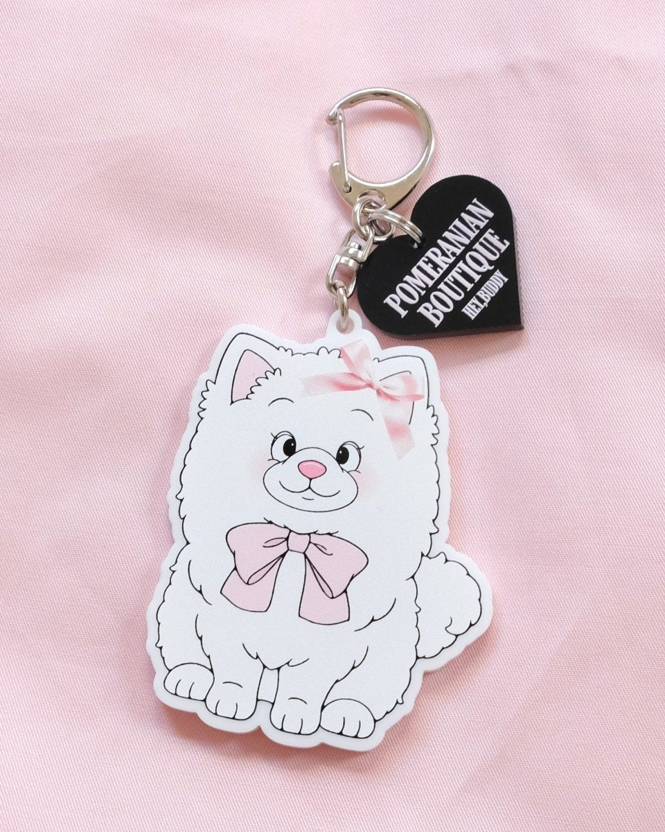 girly dog acryl keyholder - HEY,BUDDY