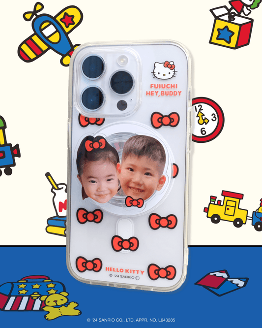 ViVi掲載【HELLO,KITTY】リボンスマホケース - MagSafe対応 - HEY,BUDDY