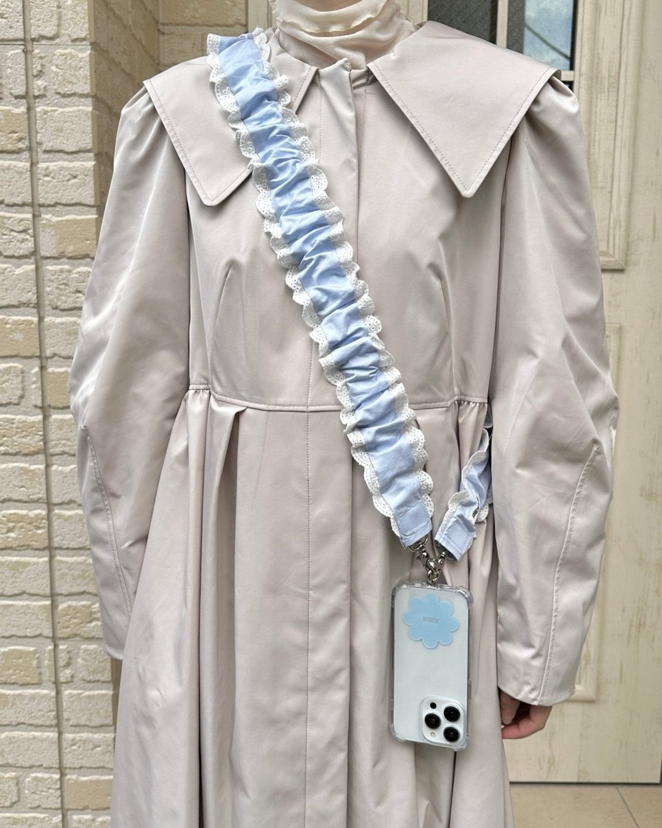 pastel lace shoulder strap - HEY,BUDDY