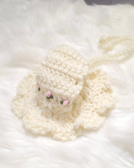 手編みのクロシェボンネット - HEY,BUDDY