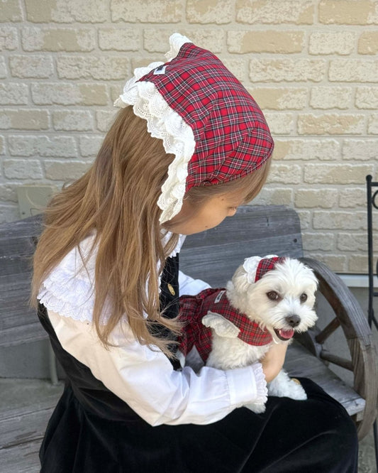 【感謝祭限定】チェックバブーシュカお揃いセット