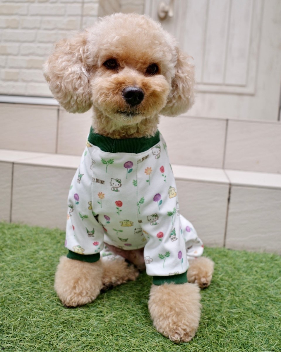 12/5発売【SANRIO CHARACTERS】総柄フラワーロンパース - HEY,BUDDY