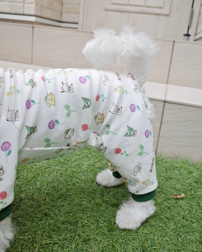 12/5発売【SANRIO CHARACTERS】総柄フラワーロンパース - HEY,BUDDY