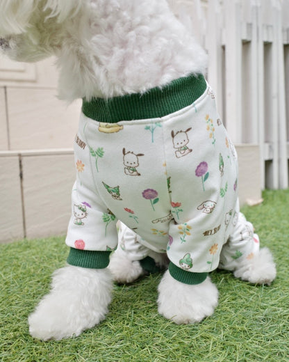 12/5発売【SANRIO CHARACTERS】総柄フラワーロンパース - HEY,BUDDY