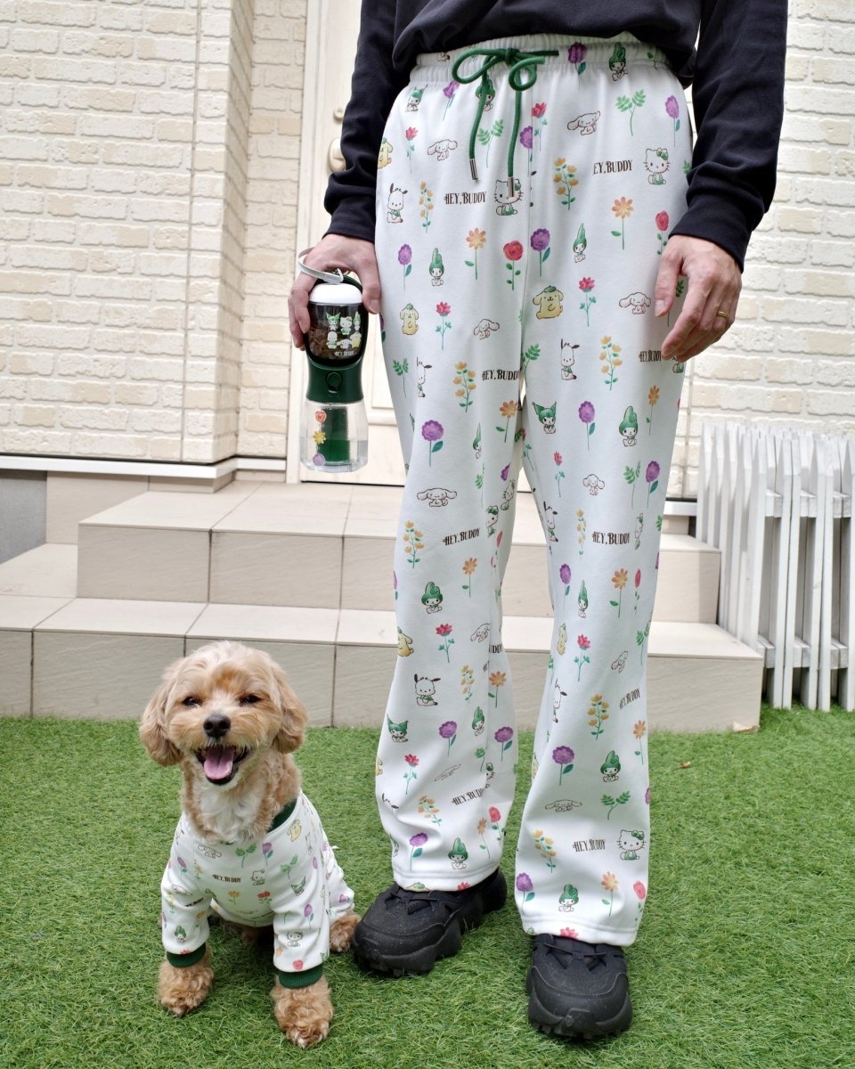 12/5発売【SANRIO CHARACTERS】総柄フラワーロンパース - HEY,BUDDY