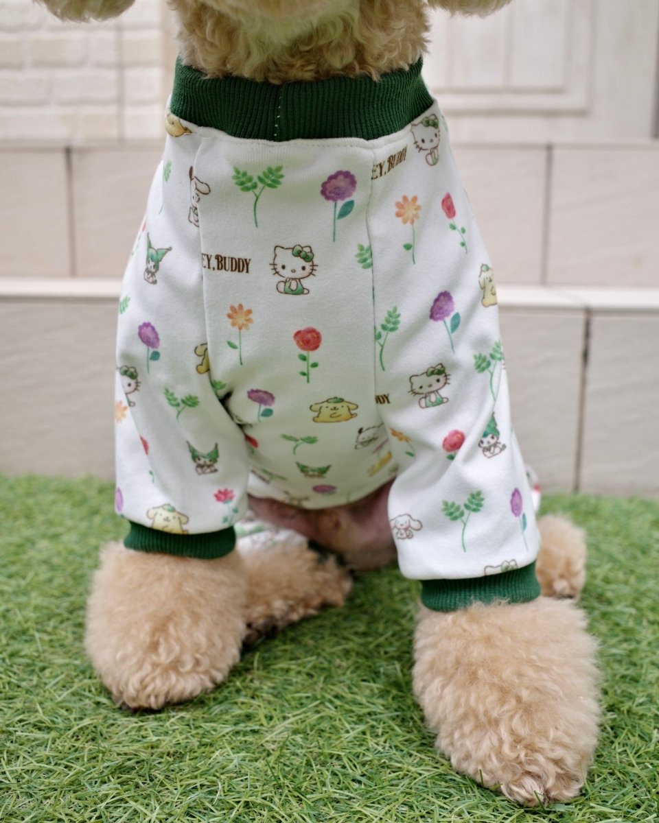 12/5発売【SANRIO CHARACTERS】総柄フラワーロンパース - HEY,BUDDY