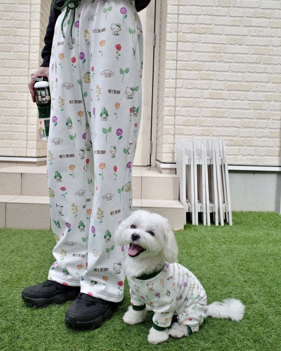 12/5発売【SANRIO CHARACTERS】総柄フラワーロンパース - HEY,BUDDY