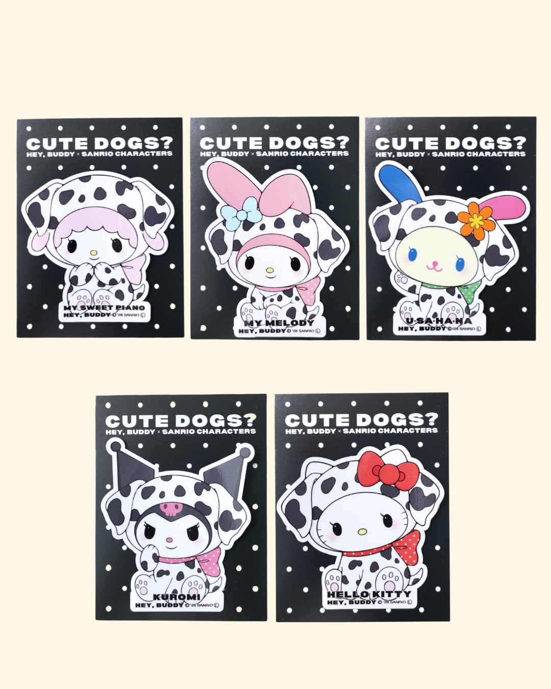 【SANRIO CHARACTERS】CUTE DOGS? ステッカー