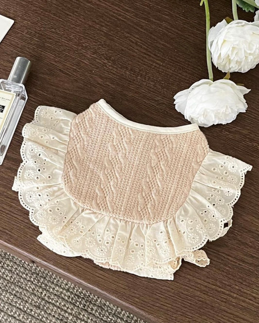 baby bib lace poncho