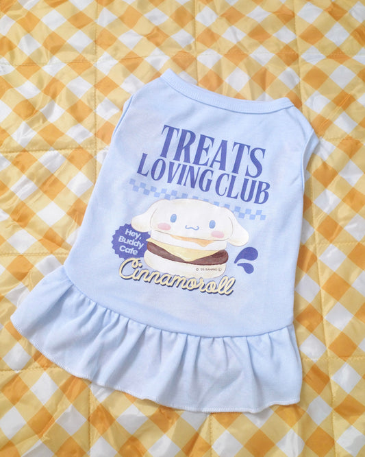 ＜10/17予約開始＞【CINNAMOROLL】おやつ大好きくらぶ。ワンピース