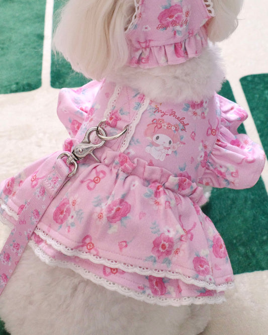 ＜予約＞【MY MELODY】flower double lace harness