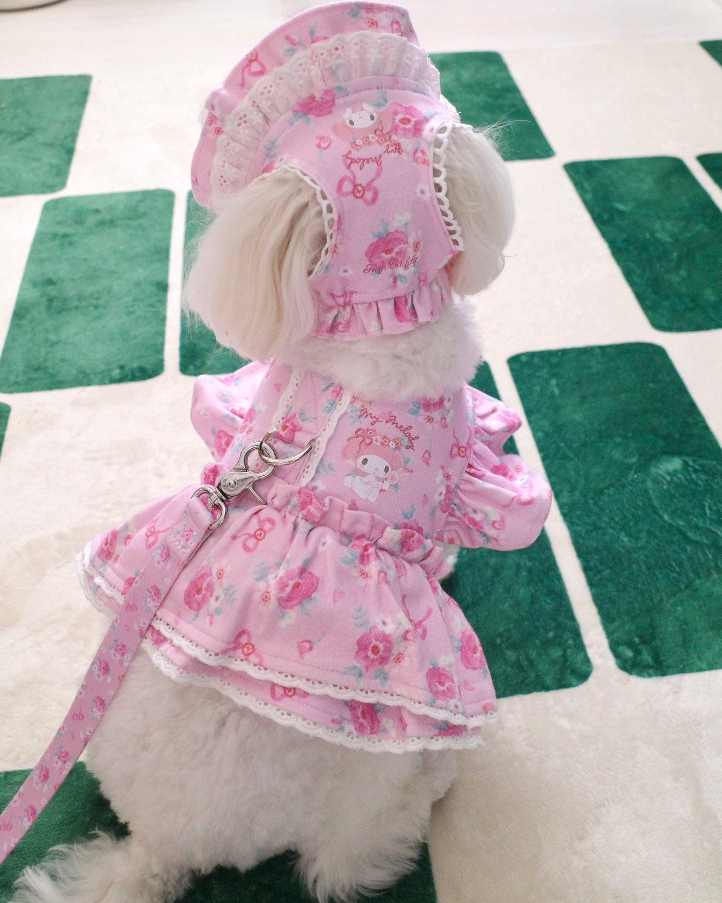 ＜予約＞【MY MELODY】flower lace bonnet