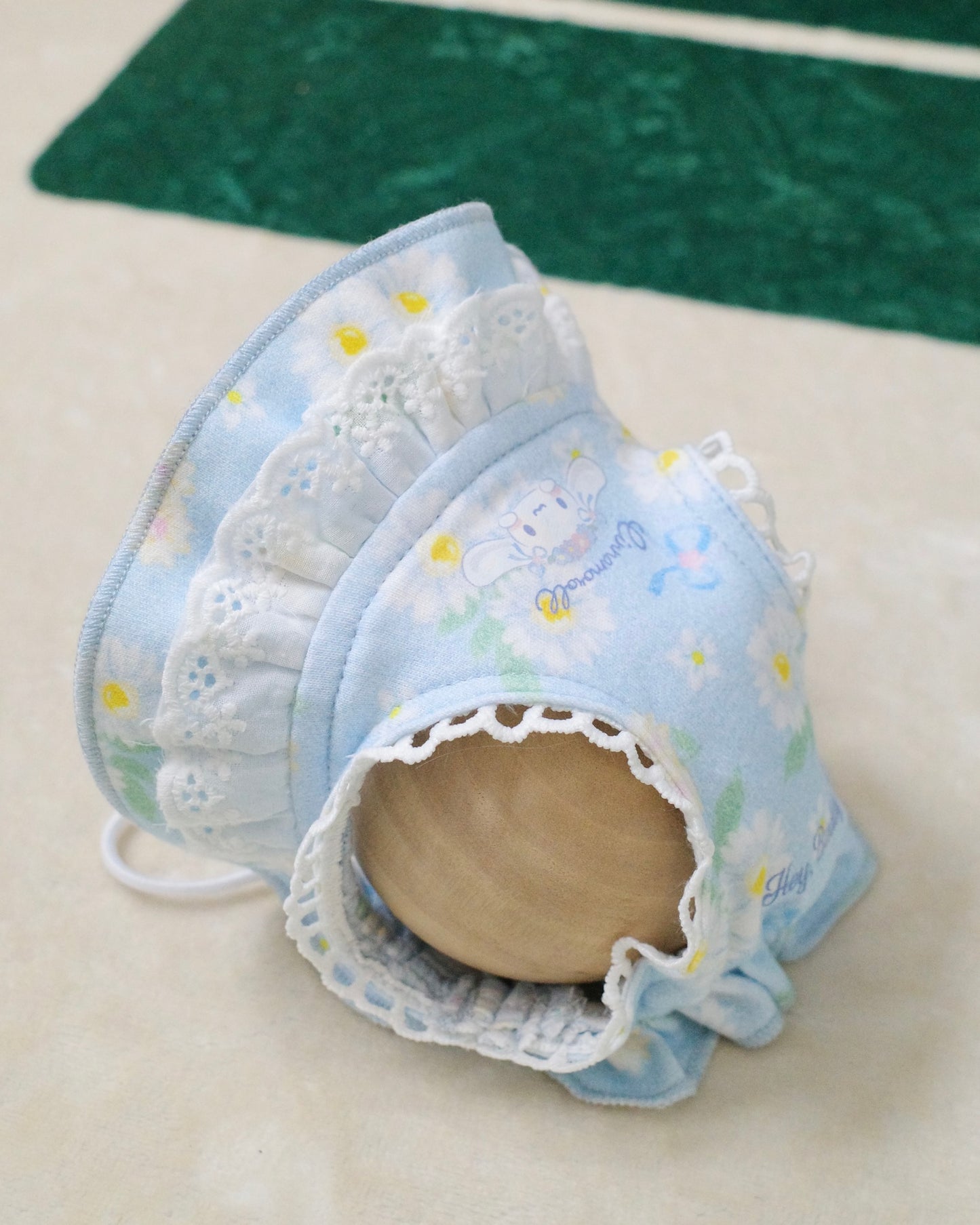 ＜予約＞【CINNAMOROLL】flower lace bonnet