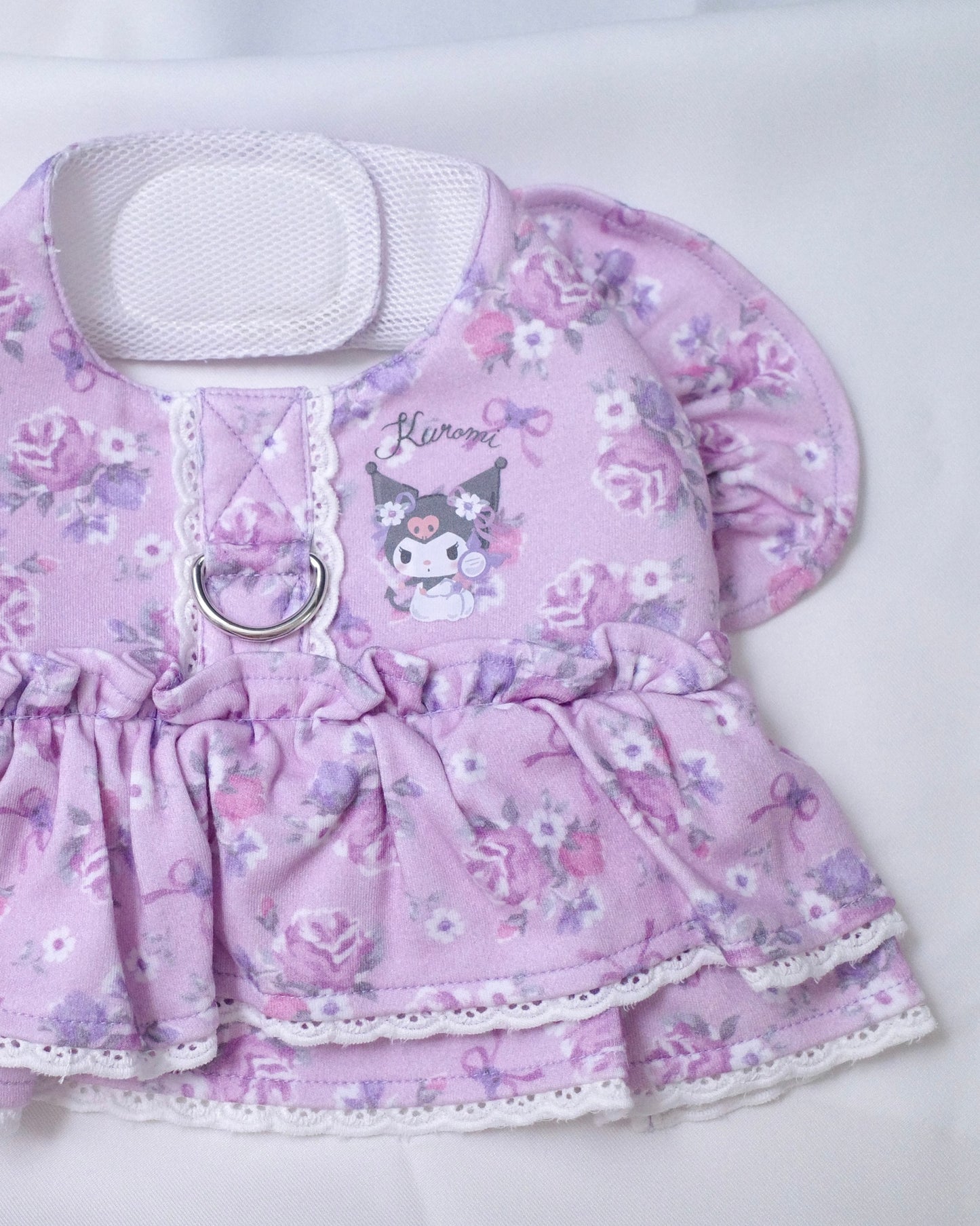 ＜予約＞【KUROMI】flower double lace harness