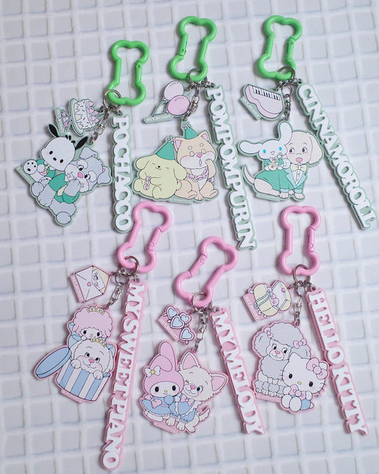 ＜予約＞【SANRIO CHARACTERS】DOG PARTY アクリルキーホルダー
