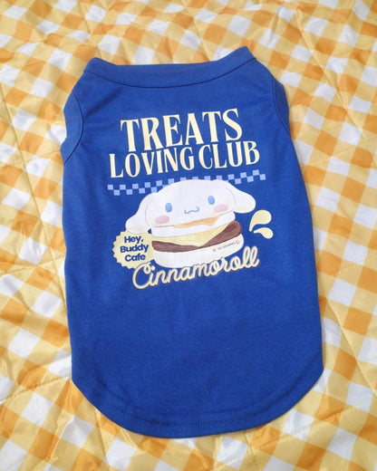 【CINNAMOROLL】おやつ大好きくらぶ。Tシャツ - HEY,BUDDY