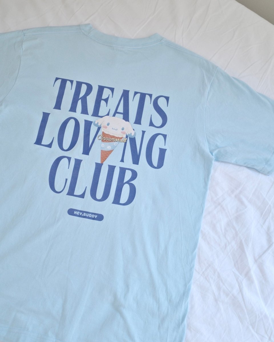 【CINNAMOROLL】おやつ大好きくらぶ。ペアTシャツ - HEY,BUDDY