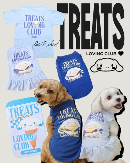 【CINNAMOROLL】おやつ大好きくらぶ。Tシャツ - HEY,BUDDY