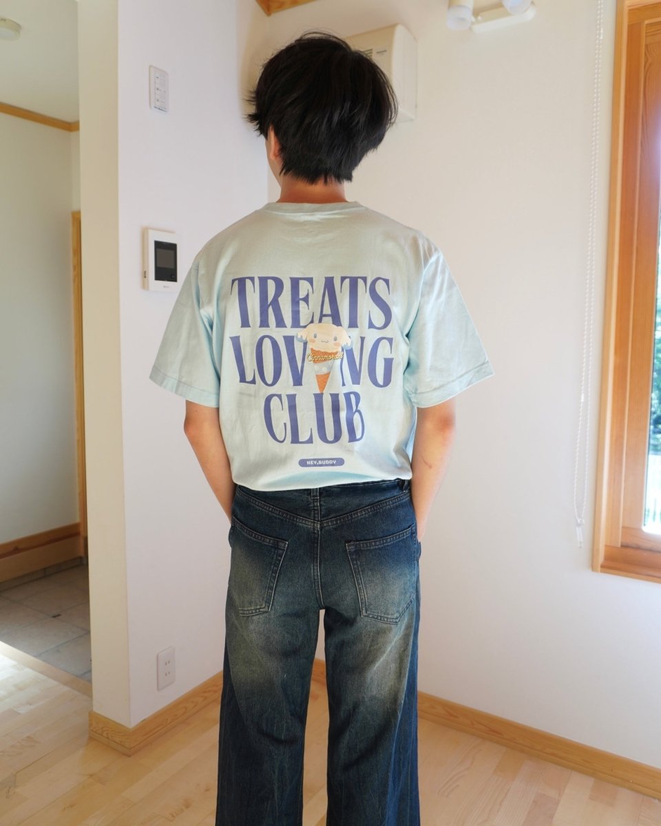 【CINNAMOROLL】おやつ大好きくらぶ。ペアTシャツ - HEY,BUDDY