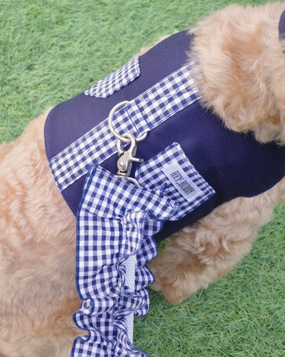 gingham check leash - HEY,BUDDY