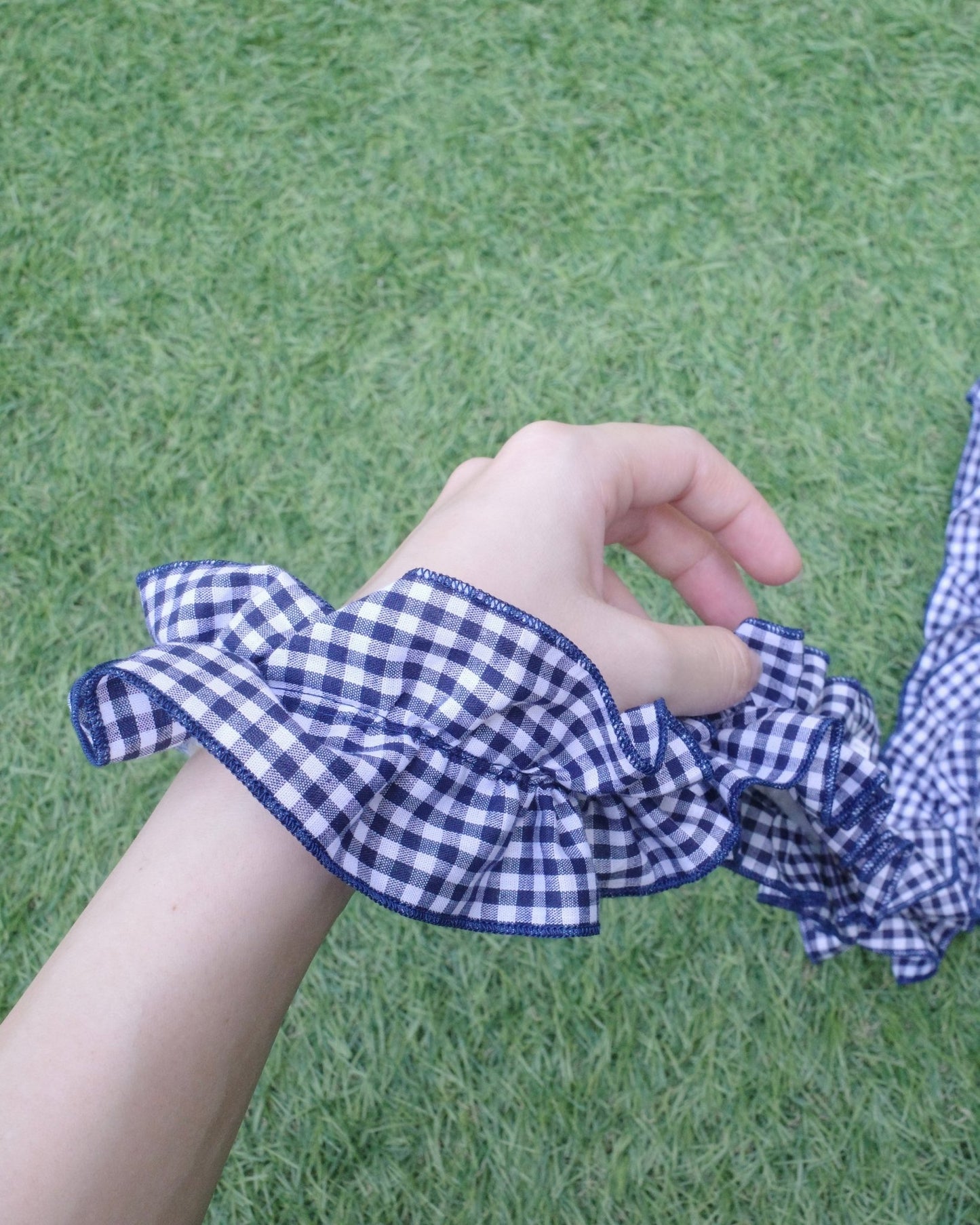 gingham check leash - HEY,BUDDY