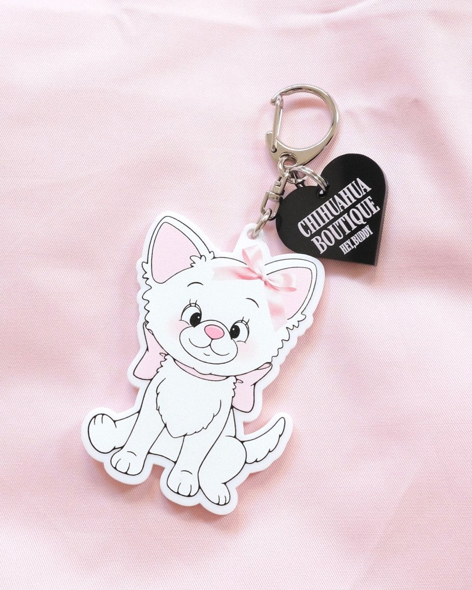 girly dog acryl keyholder - HEY,BUDDY