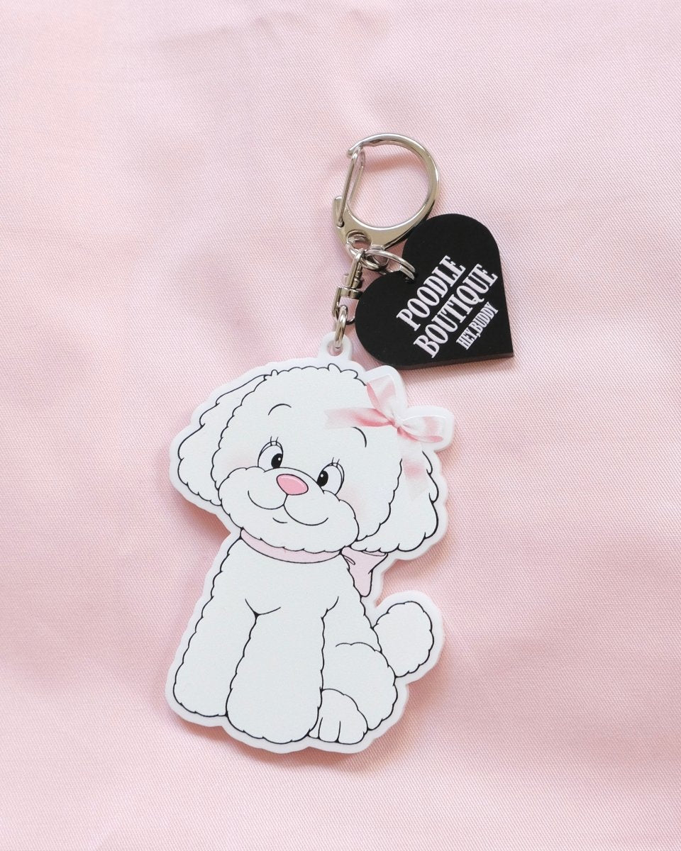 girly dog acryl keyholder - HEY,BUDDY