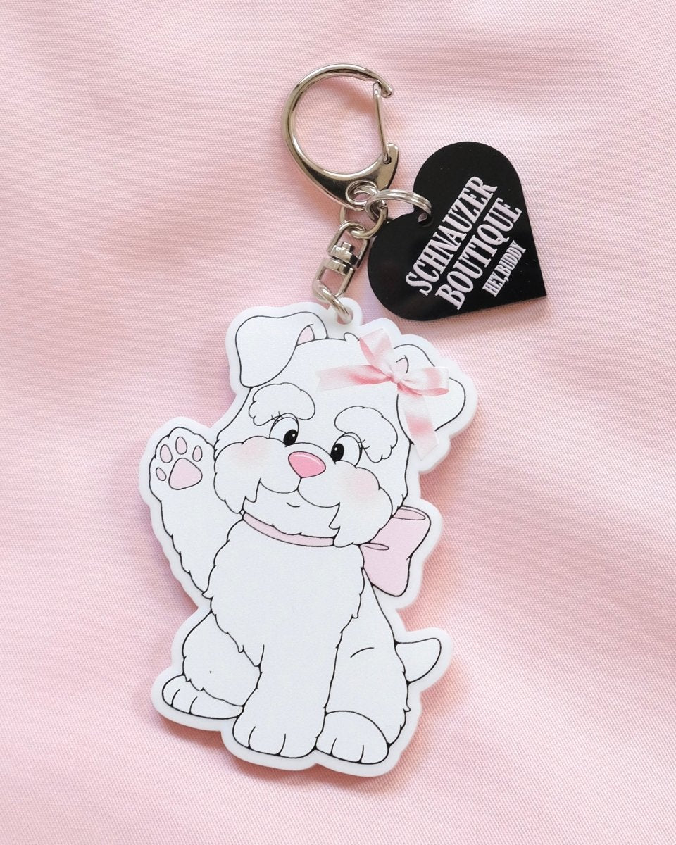 girly dog acryl keyholder - HEY,BUDDY