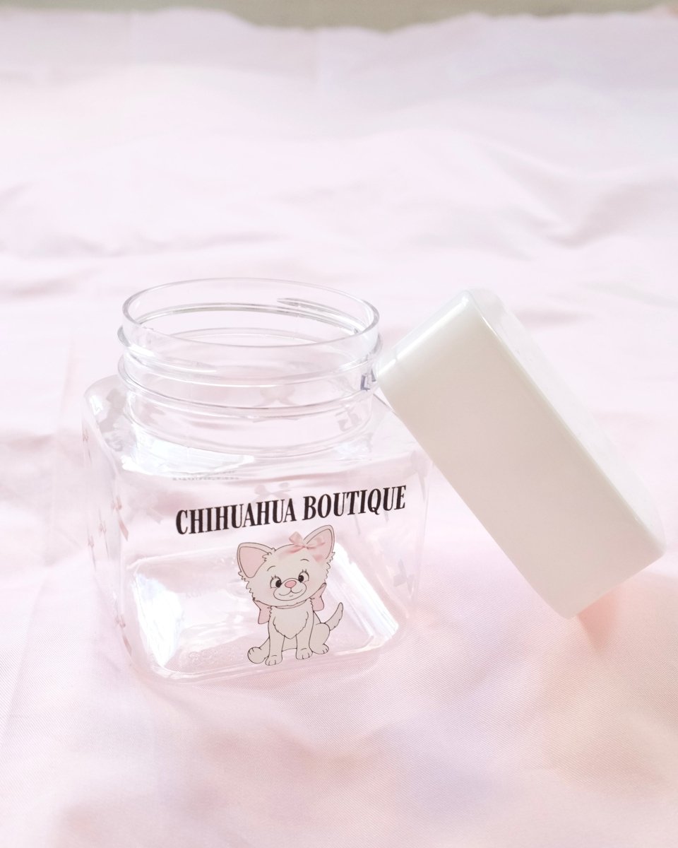 girly dog treats bottle - HEY,BUDDY