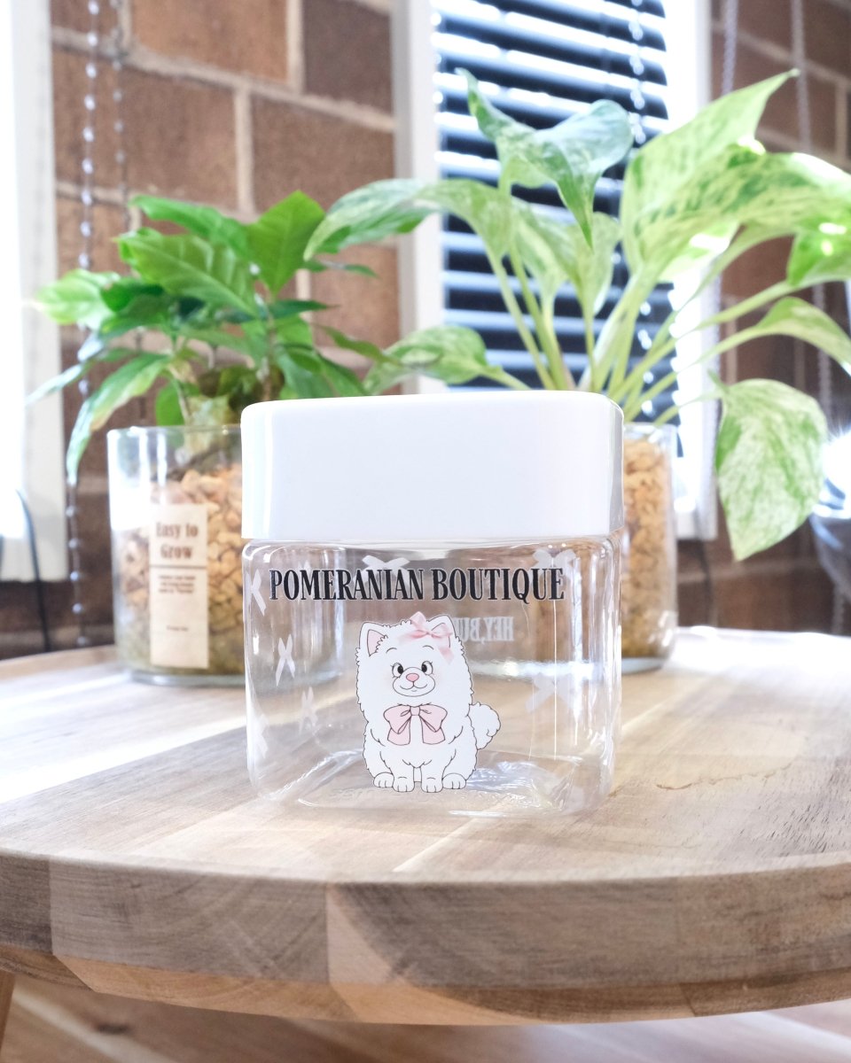 girly dog treats bottle - HEY,BUDDY