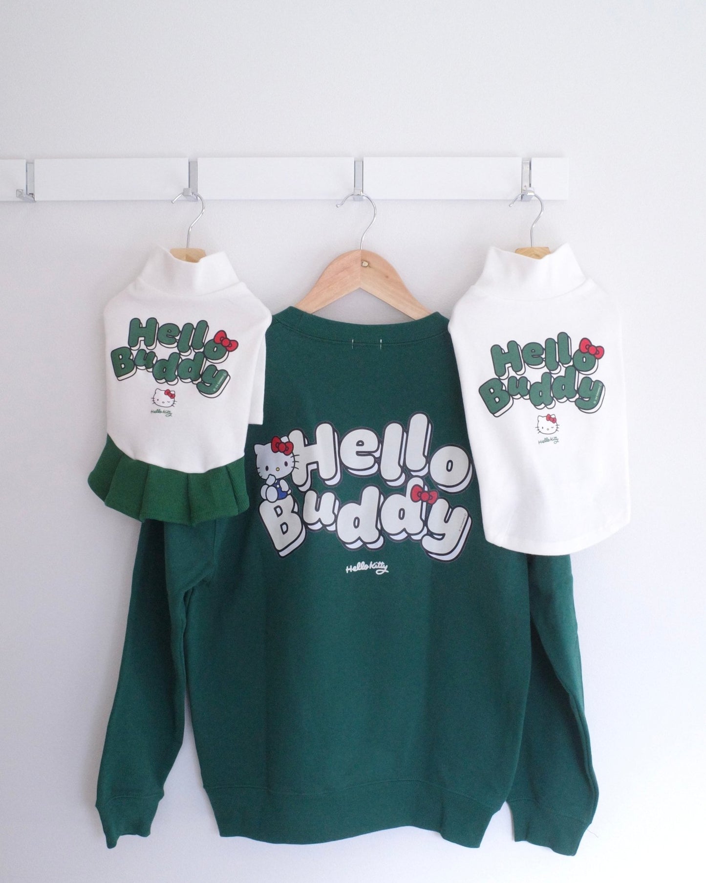 HELLO,BUDDY PAIR SWEAT T - SHIRT - HEY,BUDDY