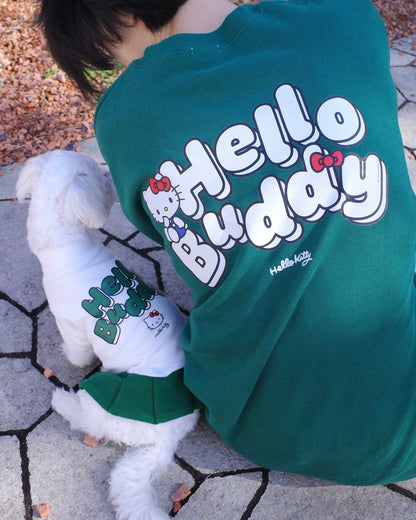 HELLO,BUDDY PAIR SWEAT T - SHIRT - HEY,BUDDY