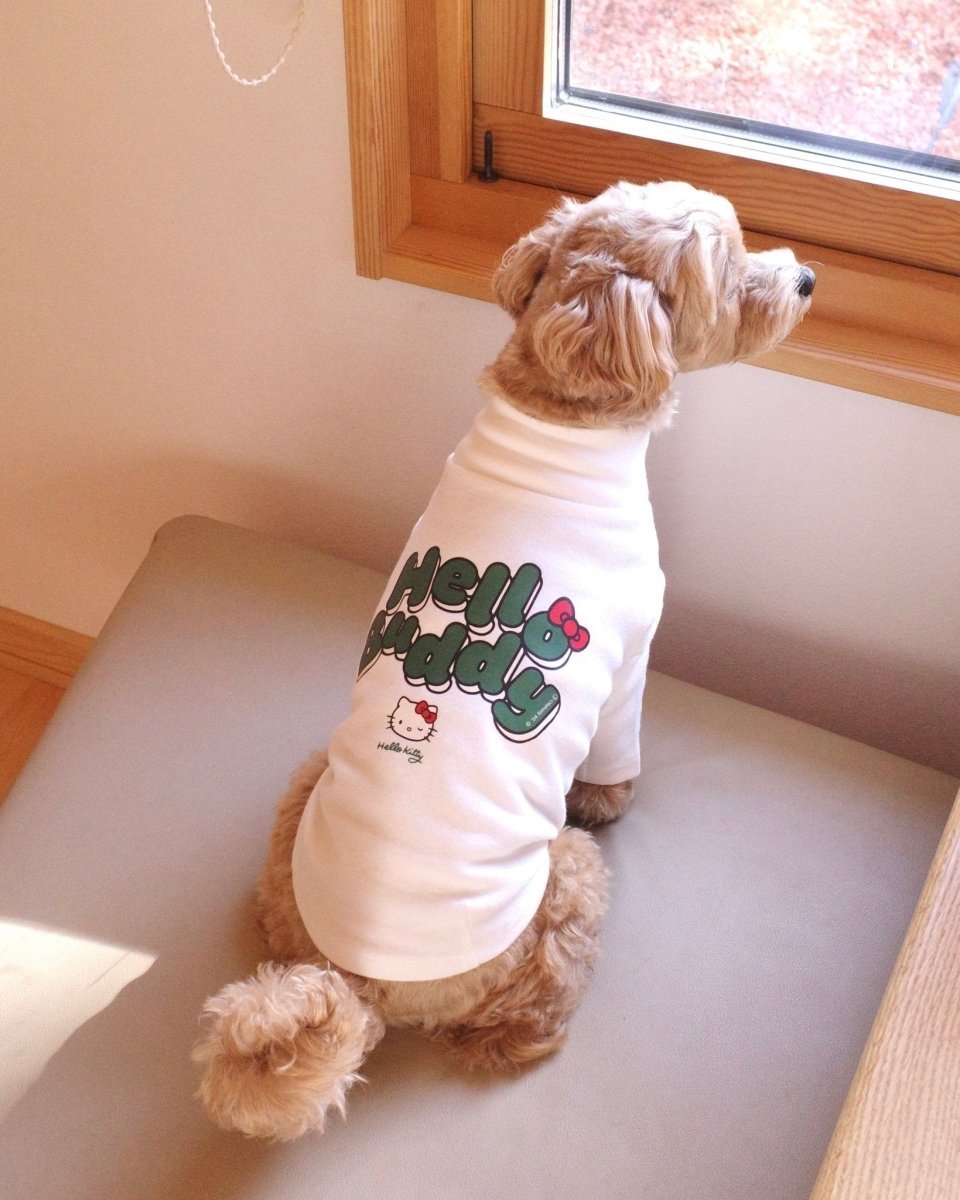 【HELLO,KITTY】ハイネックTシャツ - HEY,BUDDY