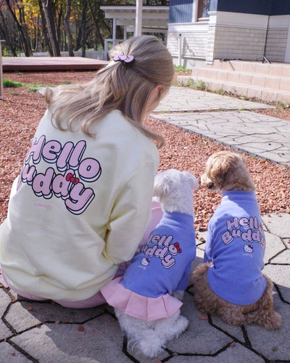 【HELLO,KITTY】ハイネックTシャツ - HEY,BUDDY