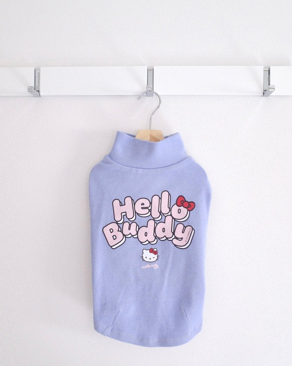 【HELLO,KITTY】ハイネックTシャツ - HEY,BUDDY
