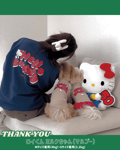 【HELLO,KITTY】ハイネックTシャツ - HEY,BUDDY