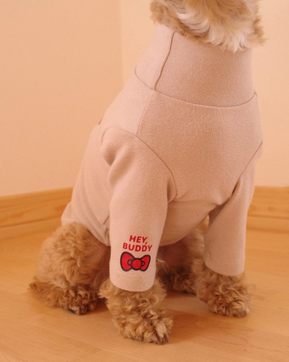 【HELLO,KITTY】ハイネックTシャツ - HEY,BUDDY
