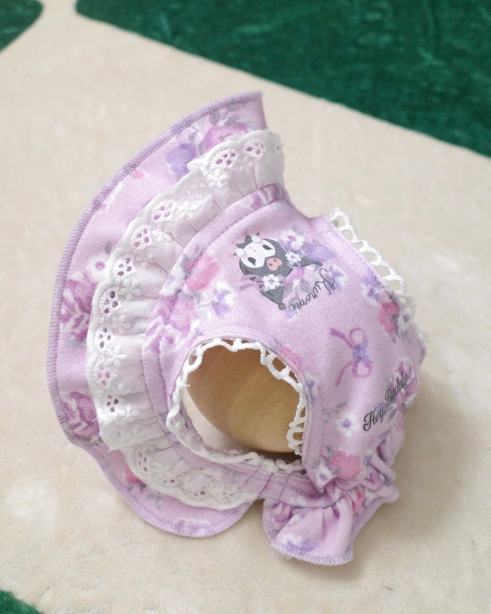 【KUROMI】flower lace bonnet - HEY,BUDDY