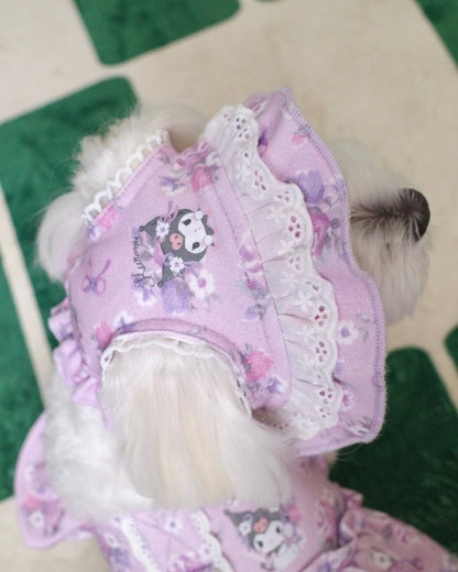 【KUROMI】flower lace bonnet - HEY,BUDDY