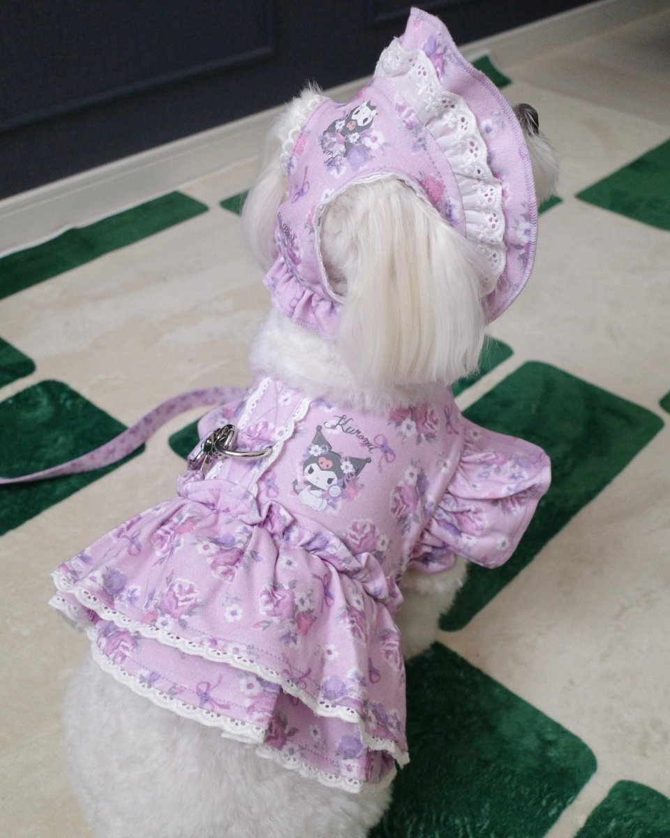 【KUROMI】flower lace bonnet - HEY,BUDDY