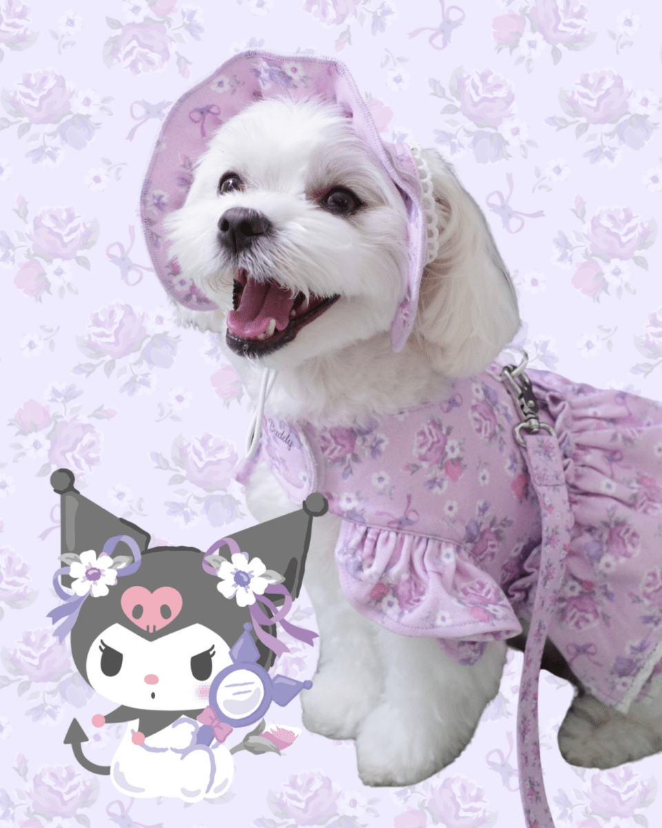 【KUROMI】flower shoulder leash - HEY,BUDDY