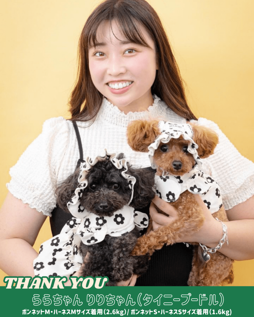 monotone flower bonnet - HEY,BUDDY