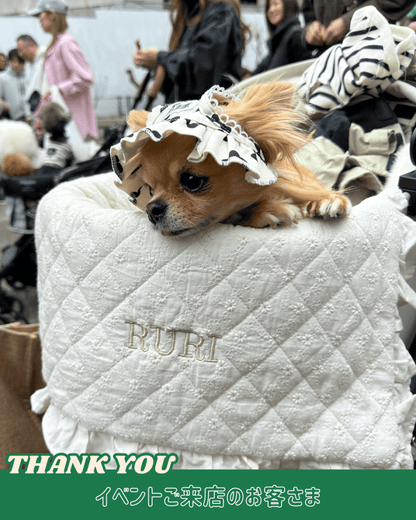 monotone flower bonnet - HEY,BUDDY