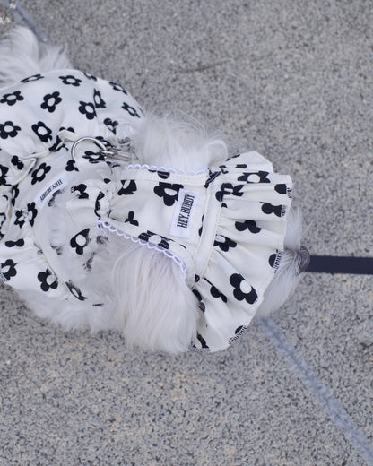 monotone flower bonnet - HEY,BUDDY