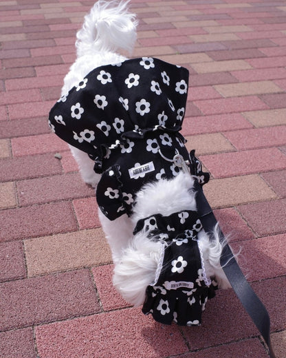 monotone flower bonnet - HEY,BUDDY