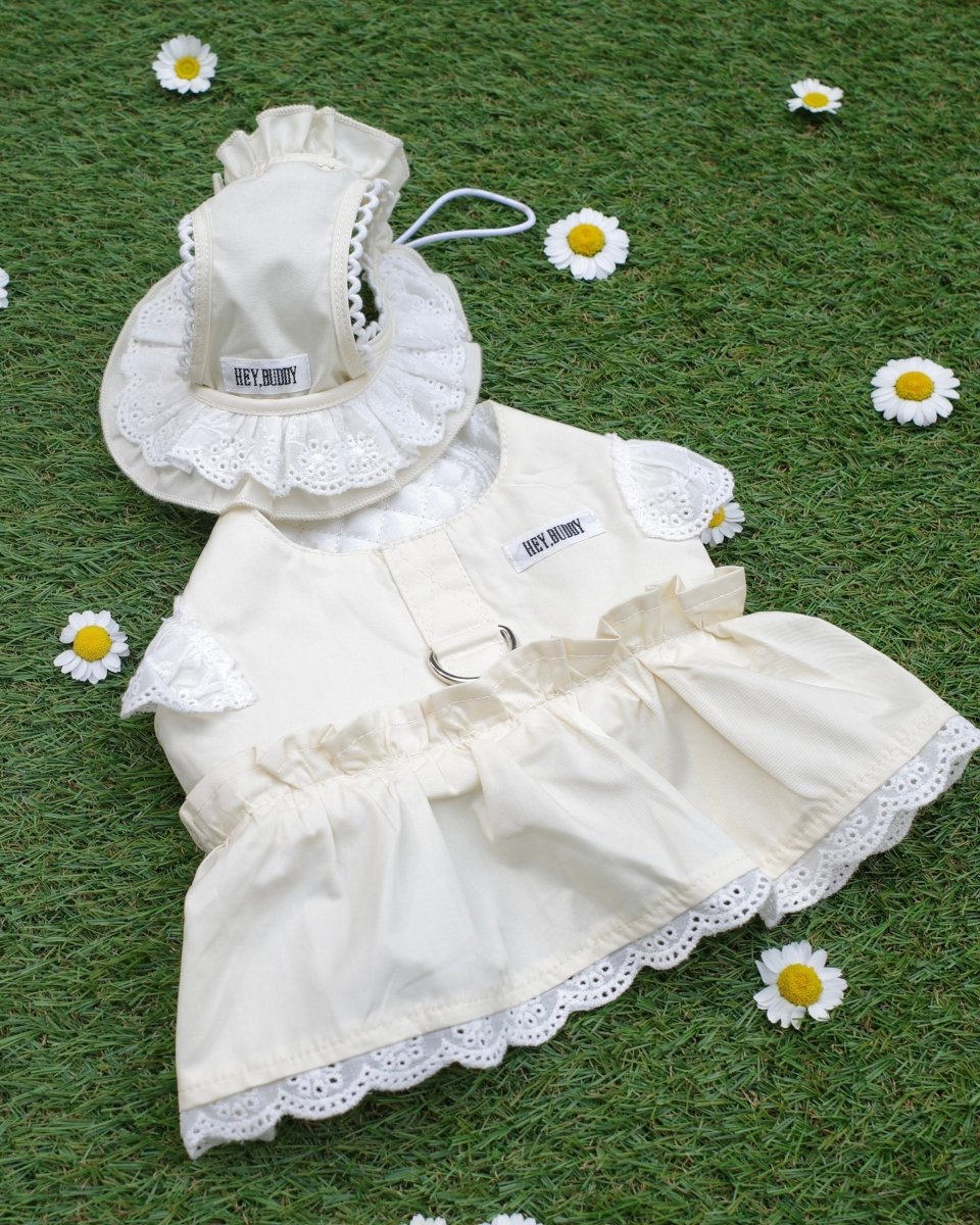 pastel lace bonnet - HEY,BUDDY