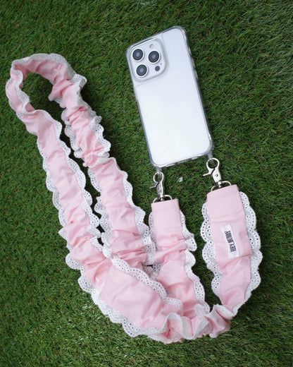 pastel lace shoulder strap - HEY,BUDDY