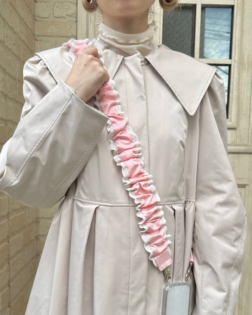 pastel lace shoulder strap - HEY,BUDDY